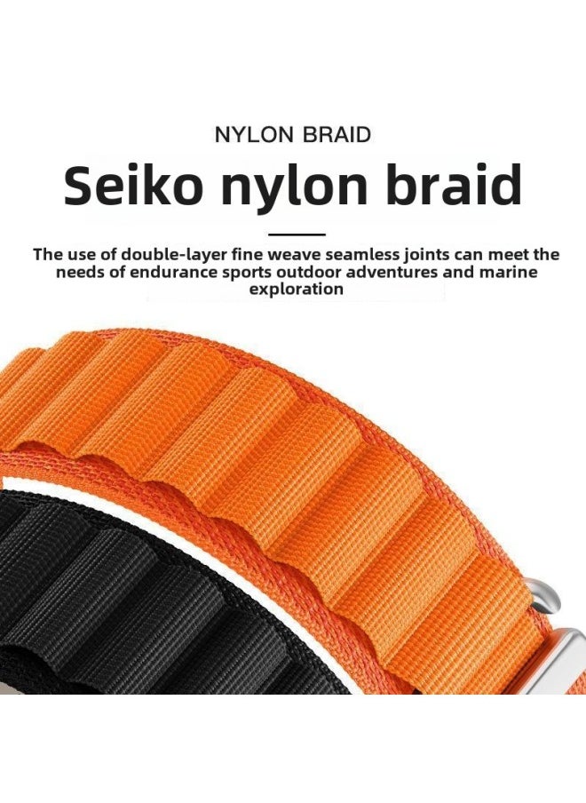 Generic - For Xiaomi Watch S3 S2 S1 Pro Strap S4 Alpine Loop Sport Color2 Watch Band-Color:Alpine Loop Strap-orange-xiaomi S1/s1 Pro (22mm) - Image 1