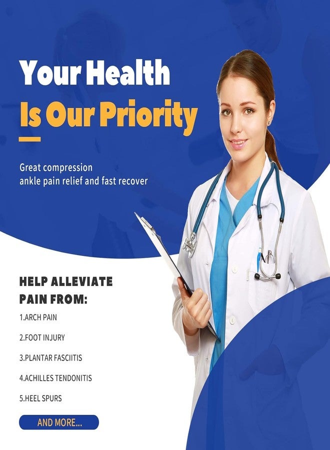 TCCO ENTERPRISE دعامة كاحل نحاسية من TCCO ENTERPRISE، قطعة واحدة، للرجال والنساء - كم ضغط قابل للتعديل للكاحل - كم ضغط للكاحل لتخفيف التهاب اللفافة الأخمصية، والتواء الكاحل، ودعم الكاحل - Image 2