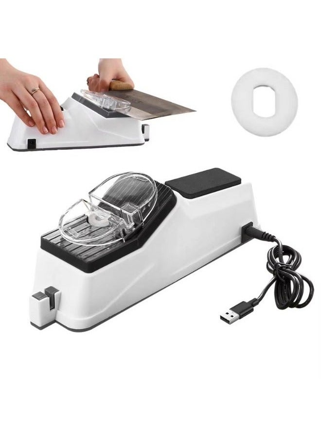 "Professional Electric Knife and Scissor Sharpener - Kitchen Sharpening Stone Grinder for Precision Edge Maintenance" - Image 1