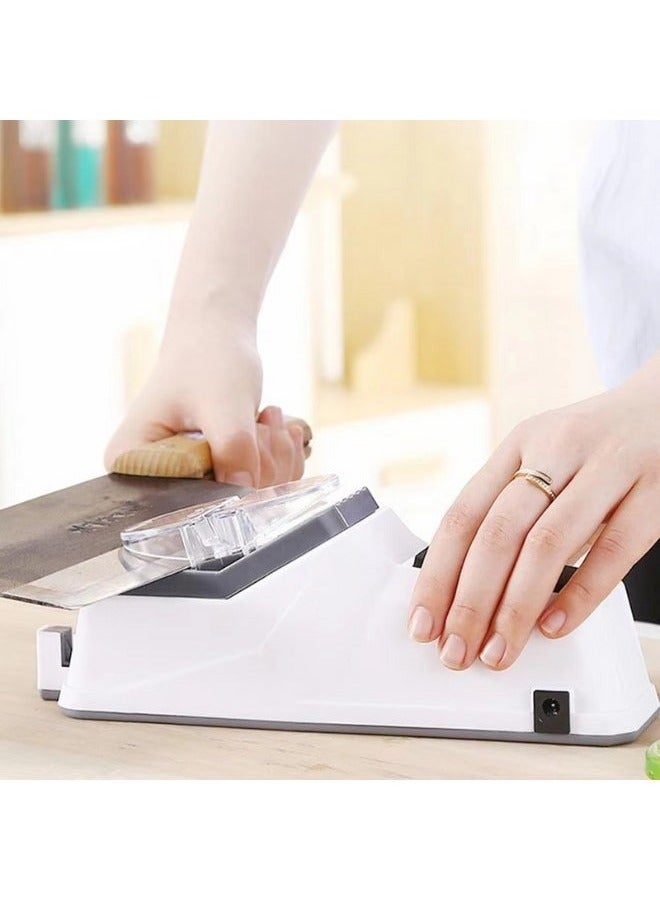 "Professional Electric Knife and Scissor Sharpener - Kitchen Sharpening Stone Grinder for Precision Edge Maintenance" - Image 2