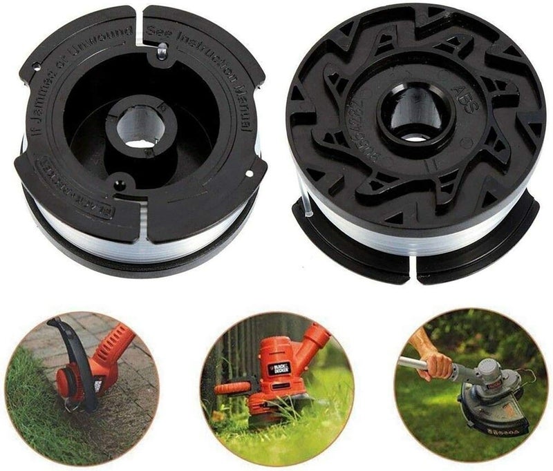 THTEN AF-100 String Trimmer Spool Compatible with Black and Decker GH600 GH900 LST201 LSTE525 BESTA510 30ft 0.065" Refills Line AFS Weed Eater Edger with RC-100-P Spool Cap Covers 6+2 - Image 5
