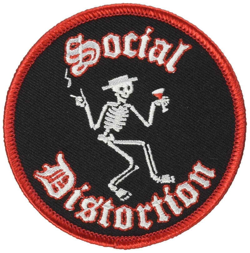CD Visionary Application Social Distortion Skelly Patch Black