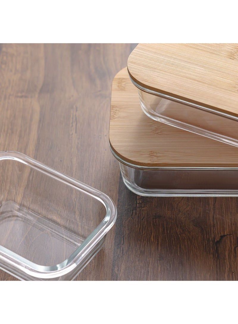 DANUBE HOME Kitchen Essentials 3-Piece Food Storage Glass Container Set – Durable Glass Jars for Pantry, Spice, Coffee Storage, BPA-Free, Leak-Proof, Kitchen Organization Solution - Image 3