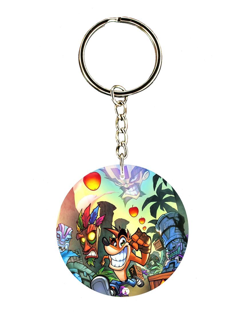RKN Keychain Of The Video Game Crash ( 2 Sides)