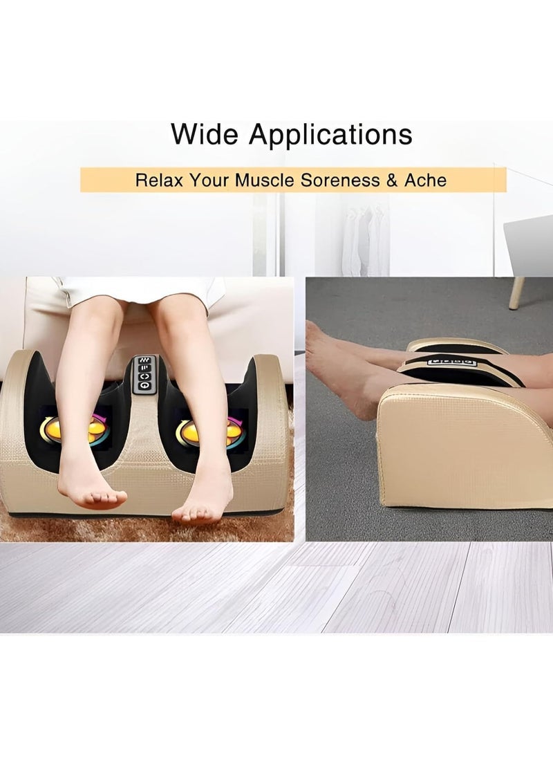 ELTRAZONE مدلك قدم كهربائي مع وظيفة تسخين – مدلك عميق للقدم والساق مع أسطوانات تدليك للاسترخاء العضلي وتحسين الدورة الدموية – جهاز علاج للقدم محمول لتخفيف الألم – هدية مثالية للأم والأب والأصدقاء - Image 4