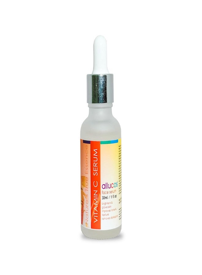 Allucos Vitamin C Serum - Reduces Dark Spots, Fine Lines | Glow Skin & Brightening | Reduces Pore & Fine Lines | Formula with Hydrates - 30 ML (Pack Of 1) - Image 1