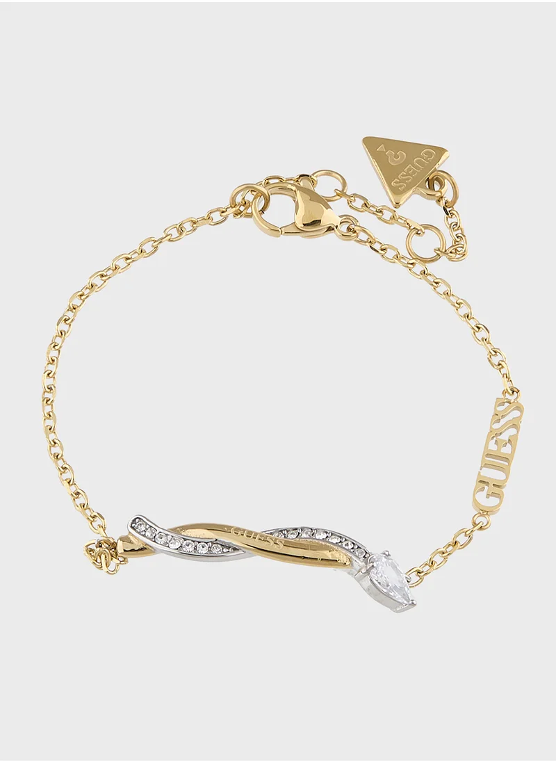 GUESS Jubb05067Jwygrhs Twist Bracelet