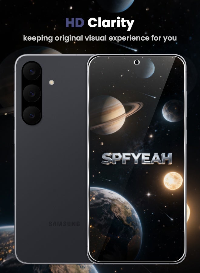 اس بي اف يا. [2 + 2 عبوة] واقي شاشة Samsung Galaxy S25 FE مع واقي عدسة الكاميرا، [صلابة 9H] [حساس للمس] [مضاد للخدش] [خالي من الفقاعات] [مناسب للجراب] مجموعة واقي لهاتف Samsung Galaxy S25 FE مقاس 6.7 بوصة (معلب، 2 + 2 قطعة) - Image 5