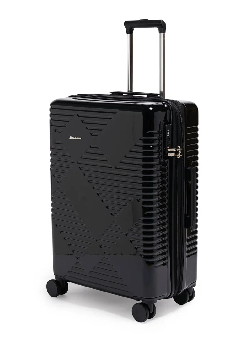 Echolac Extravagant 71cm Hardcase Expandable 4 Double Wheel Check-In Luggage Trolley - Black