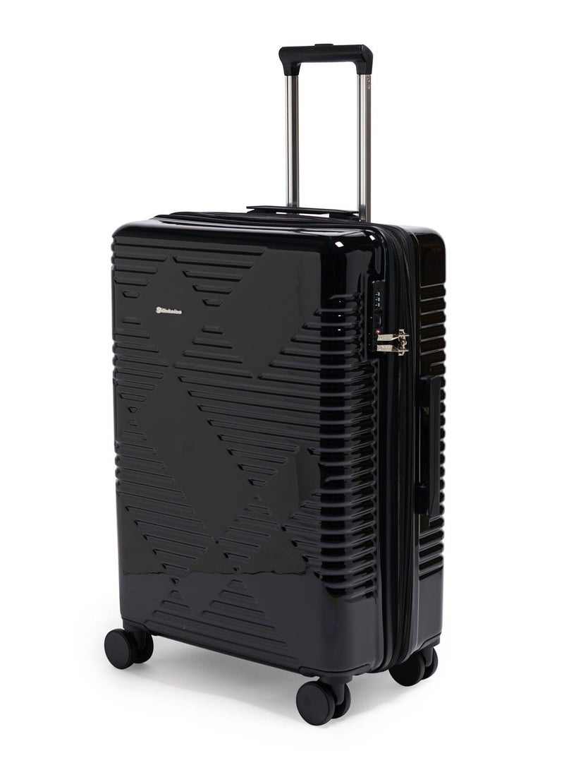 Echolac Extravagant 71cm Hardcase Expandable 4 Double Wheel Check-In Luggage Trolley - Black - Image 2