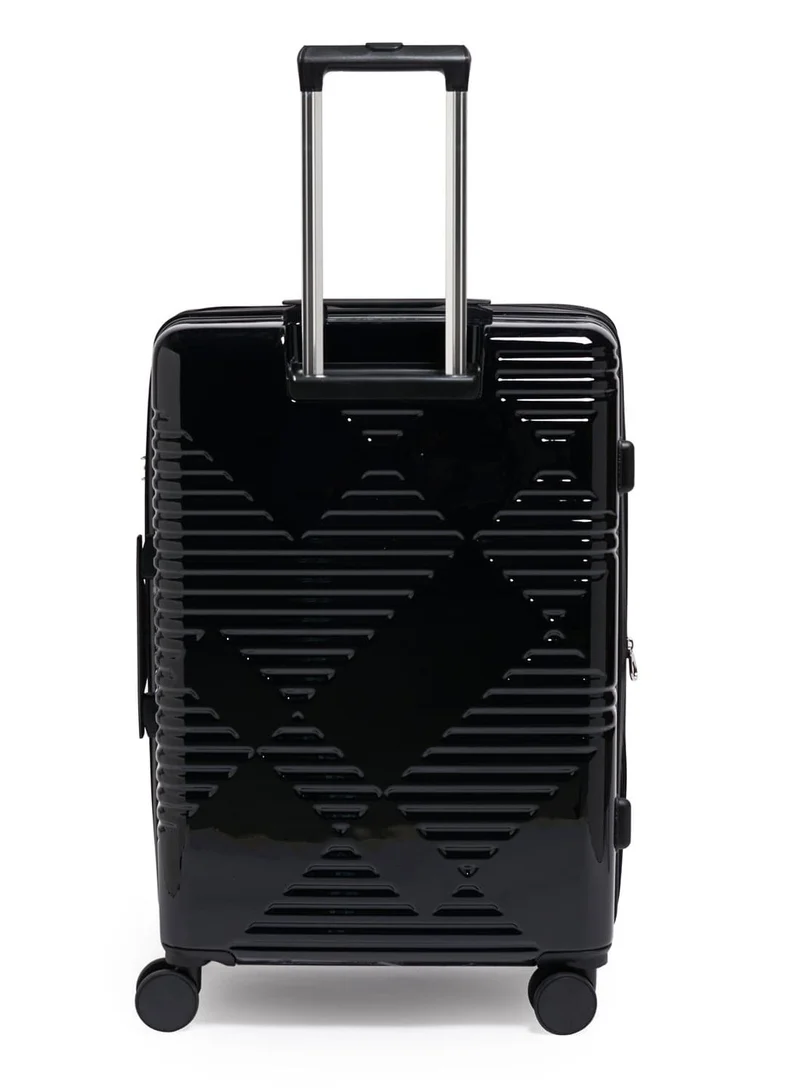 Echolac Extravagant 71cm Hardcase Expandable 4 Double Wheel Check-In Luggage Trolley - Black