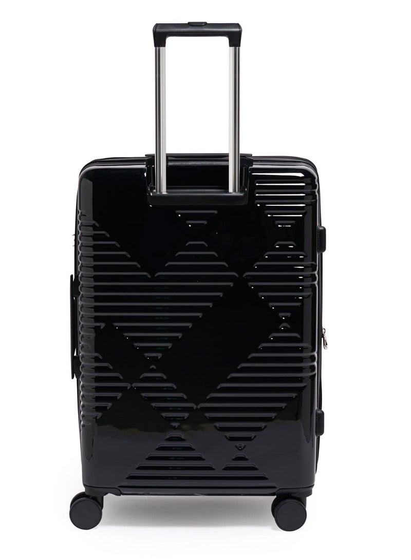Echolac Extravagant 71cm Hardcase Expandable 4 Double Wheel Check-In Luggage Trolley - Black - Image 3