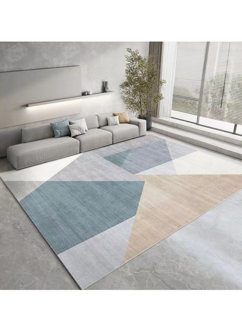 KYD - Velvet Area Rug Minimalist Thickened Washable Large Carpet Soft Cartoon Style Anti-slip Big Rugs for Living Room Bedroom 160*230cm - Image 1