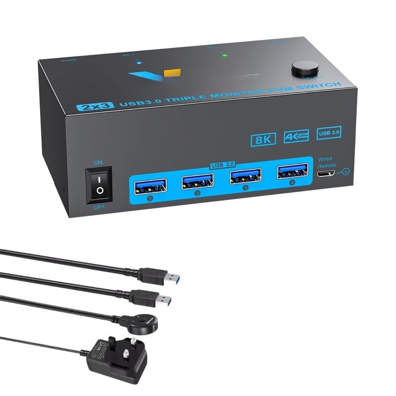 YOUTING YOUTING Kvm Switch 2 Computers 3 Monitors Hdmi Displayport hdmi,displayport,usb3.0 Z0CB5C1DAAADBA962435EZ