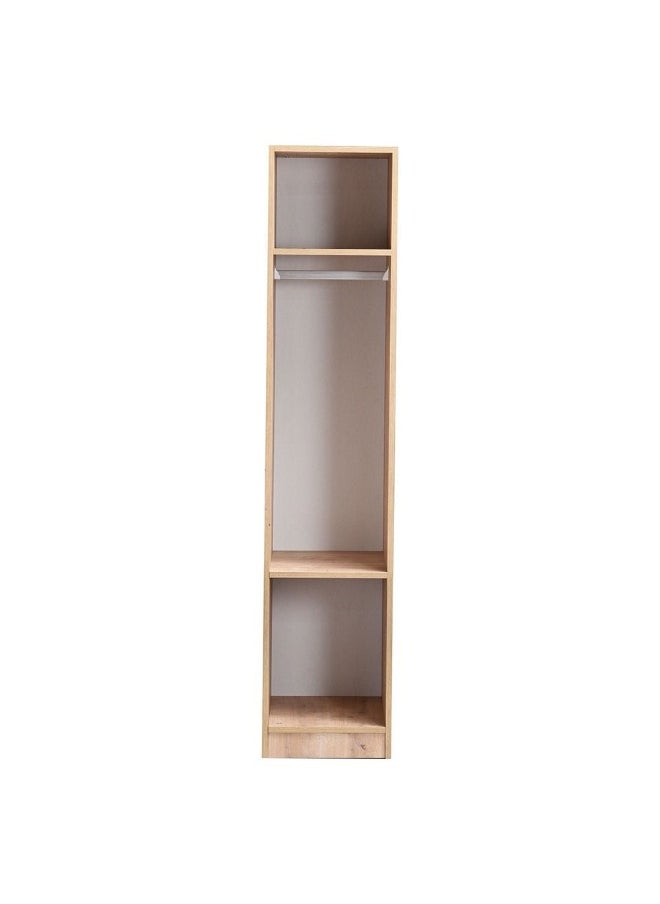 Multipurpose 1-Door Tall Wardrobe Deep  And  Thick Panel - Walnut