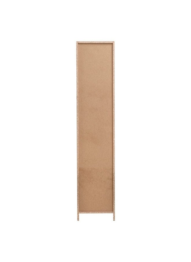Multipurpose 1-Door Tall Wardrobe Deep  And  Thick Panel - Walnut