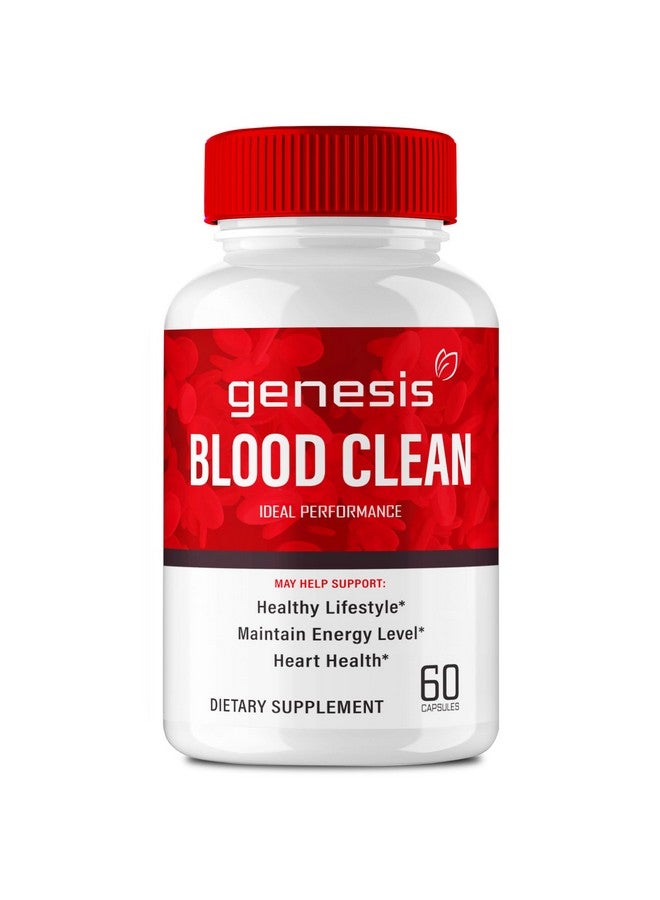 IDEAL PERFORMANCE Genesis Blood Clean Capsules - Advanced Formula Supplement for Maximum Strength - Natural Blood Vessel Cleaner, GenesisBlood Clean Pills, GenesisBloodClean Pastillas Reviews (60 Capsules) - Image 1