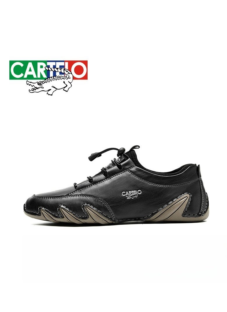 CARTELO Men's Golf Shoes, Casual Leather Shoes, Low Top Shoes  - Image 1