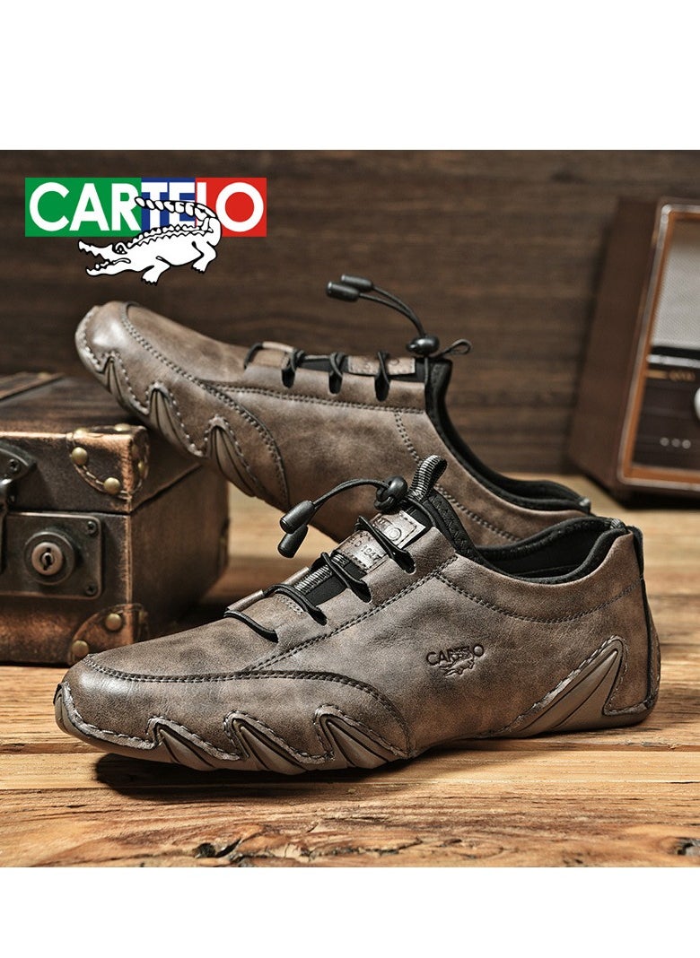CARTELO Men's Golf Shoes, Casual Leather Shoes, Low Top Shoes  - Image 4