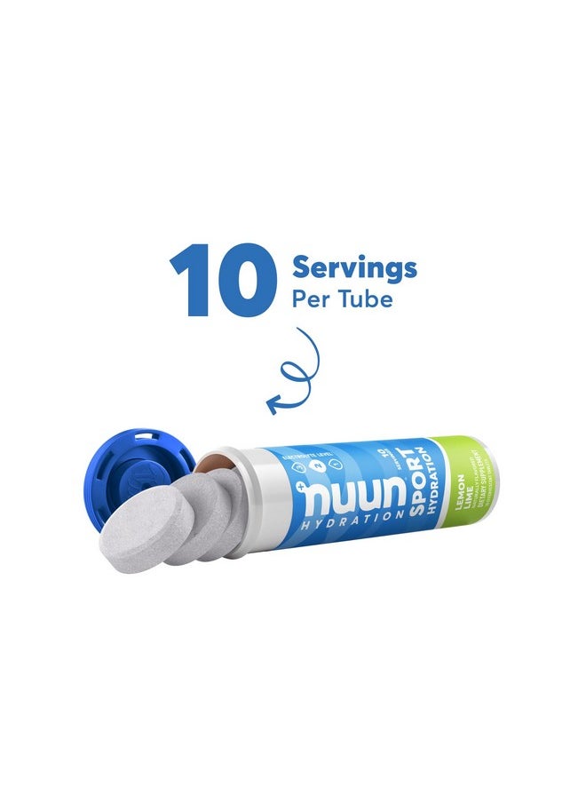 Nuun - Sport Electrolyte Tablets For Proactive Hydration Lemon Lime 4 Pack (40 Servings) - Image 1