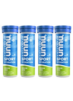 Nuun Sport Electrolyte Tablets For Proactive Hydration Lemon Lime 4 Pack (40 Servings)  - Image 1