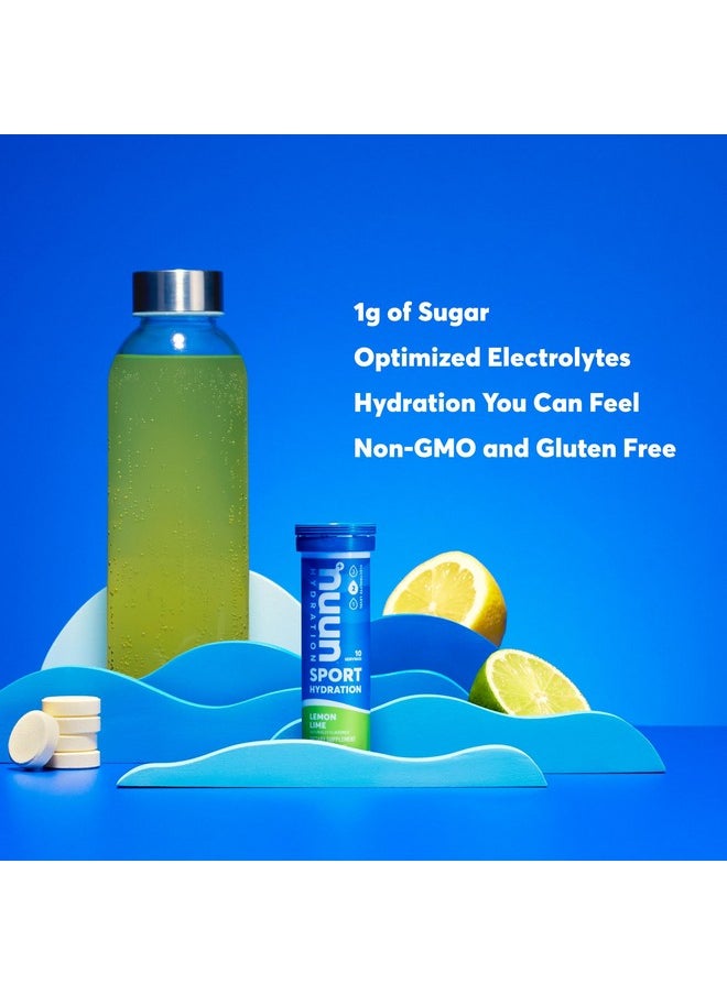 Nuun - Sport Electrolyte Tablets For Proactive Hydration Lemon Lime 4 Pack (40 Servings) - Image 1