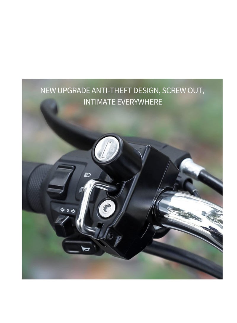 Generic Motorcycle Helmet Lock Motorbike Safety Universal Parts Security with 2 Keys Set for Motorcycles Bicycles Electric Vehicles Black - Image 2