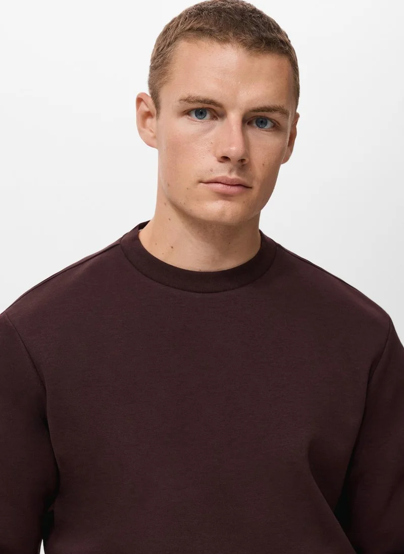Mango Man Regular-fit cotton sweatshirt