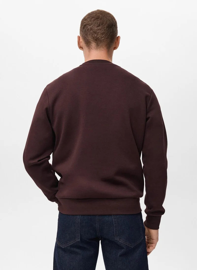 Mango Man Regular-fit cotton sweatshirt