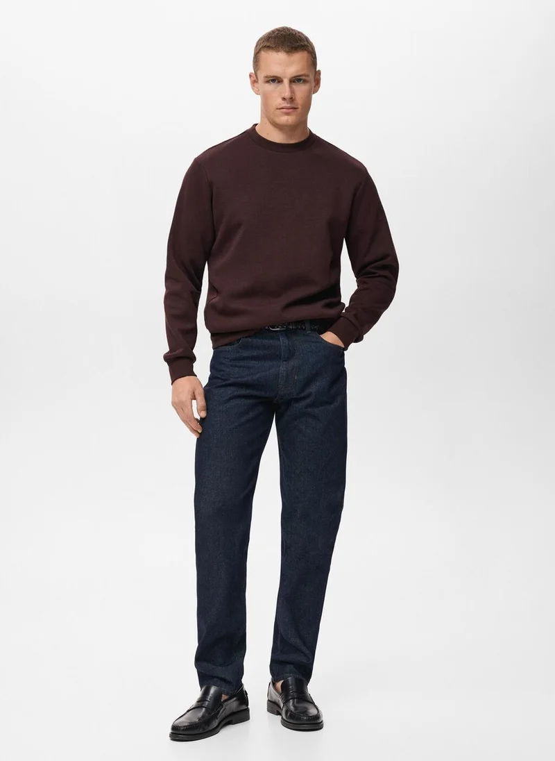 Mango Man Regular-fit cotton sweatshirt