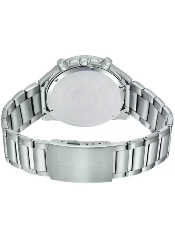 كاسيو ساعة كاسيو ايديفيس للرجال - EFV-620D-1A2VUDF مينا سوداء، سوار فضي - Image 3