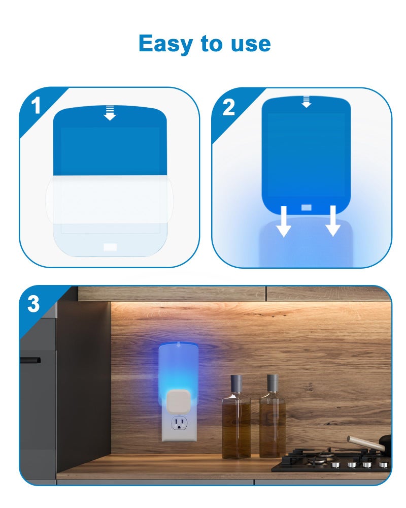SHOOTING STAR Shootingstar 10 Pcs Refill for STEM Blue Light Trap, Replacement Sticky Pads Compatible with Raid/Wondercide Flying Insect Light Trap Plug in - Image 3