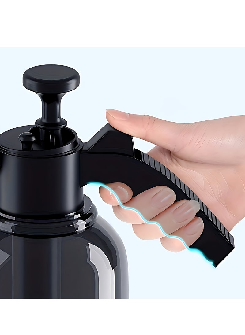 Generic - Portable Foam Bottle Sprayer 2L Car Hand Pump Pressure Foam Sprayer for Automotive Detailing, Black - Image 1