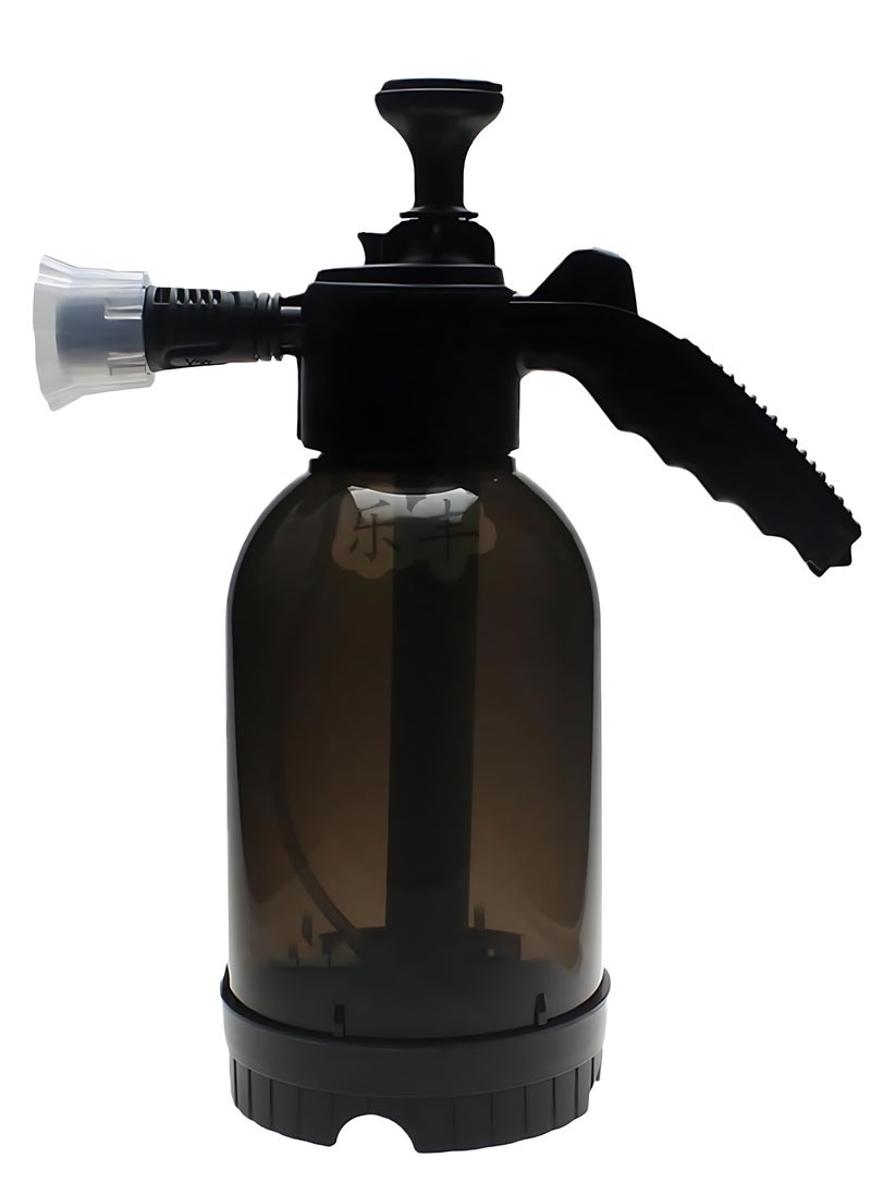 Generic - Portable Foam Bottle Sprayer 2L Car Hand Pump Pressure Foam Sprayer for Automotive Detailing, Black - Image 1