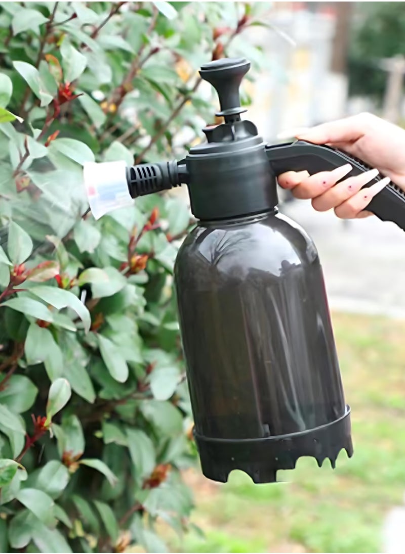Generic - Portable Foam Bottle Sprayer 2L Car Hand Pump Pressure Foam Sprayer for Automotive Detailing, Black - Image 1