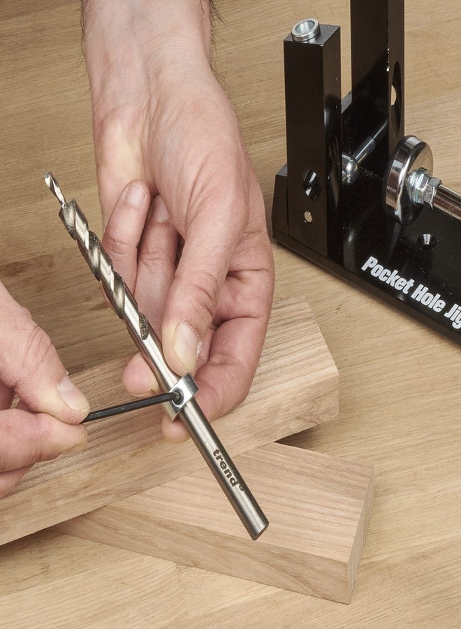 Trend HSS Pocket Hole Jig Drill Bit, 3/8 Inch, High Speed Steel Drill Bit for Hardwoods & Softwoods, PH/DRILL/95 - Image 5