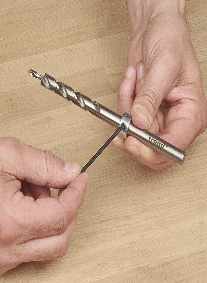 Trend HSS Pocket Hole Jig Drill Bit, 3/8 Inch, High Speed Steel Drill Bit for Hardwoods & Softwoods, PH/DRILL/95 - Image 4