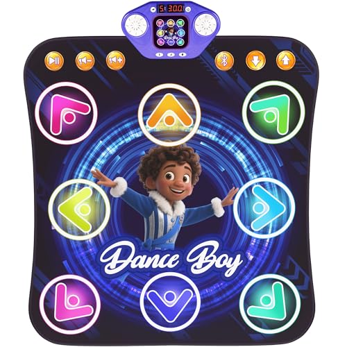 TooLion Dance Mat Toys for 312 Year Old KidsBluetooth Dance Pad with LightUp 8 KeysInteractive Dance Game with 4 ModesNonSlip Builtin MusicChristmas Birthday Gift for BoysGirls - Image 1