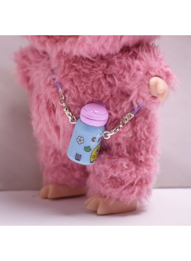 The First And Second Generation Labubu Sit Party Baby Clothes Accessories Small Cup Satchel 17cm Blind Box Cloth Clothes Accessories-Specifications:The First And Second Generation Labubu Baby Cloth Accessories And Cloth Accessories [doll Not Included]-Color:Pink And Green Thermos Cup [buy One Get One Free  - Image 3
