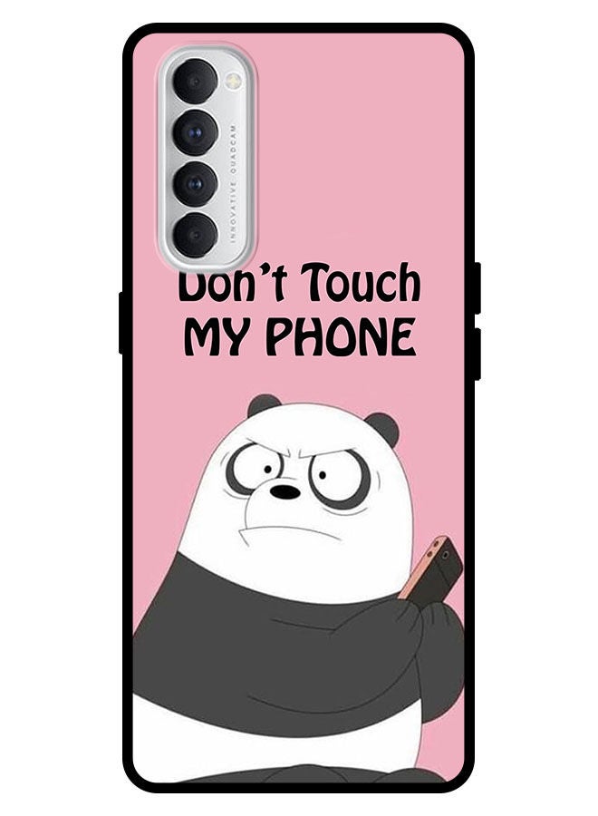Theodor Protective Case Anti Scratch Shock Proof Bumper Cover For Oppo Reno 4 Pro Dont Touch My Phone Panda - Image 1