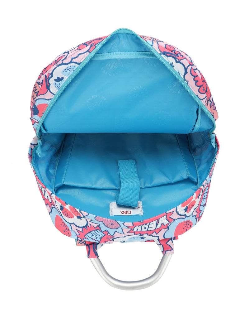 CUBS Strawberry Print Waterproof Kids 36L Backpack with zip closure Ideal for 8-15 years girls, Compatible with 15" Laptop - Image 4