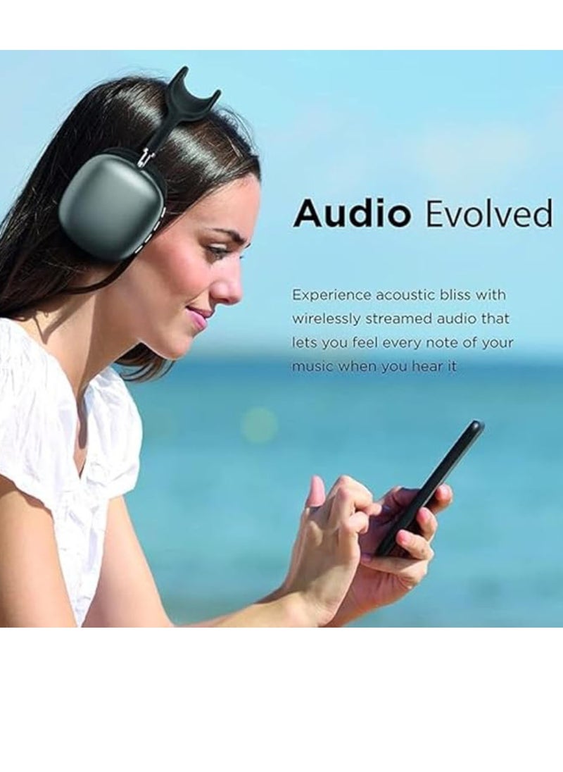 P9 Immersive Active Noise Cancelling Over-Ear Headphones, Epitome of Cutting-Edge Design and Premium Sound Quality. Elevate Your Listening Experience, Fusion of Style and Comfort (Black)