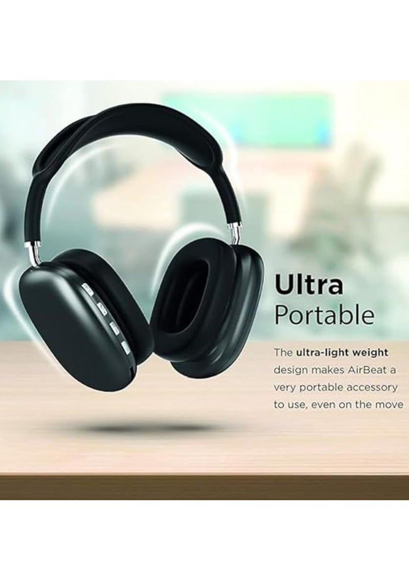 P9 Immersive Active Noise Cancelling Over-Ear Headphones, Epitome of Cutting-Edge Design and Premium Sound Quality. Elevate Your Listening Experience, Fusion of Style and Comfort (Black)