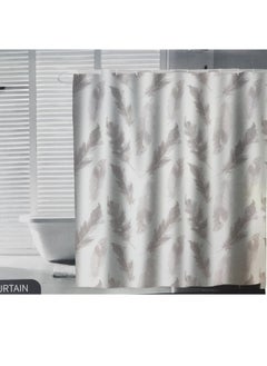 Generic Waterproof Polyester Shower Curtain With 12 Hooks 180*180CM  - Image 1
