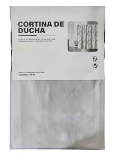 Generic Waterproof Polyester Shower Curtain With 12 Hooks 180*180CM  - Image 3