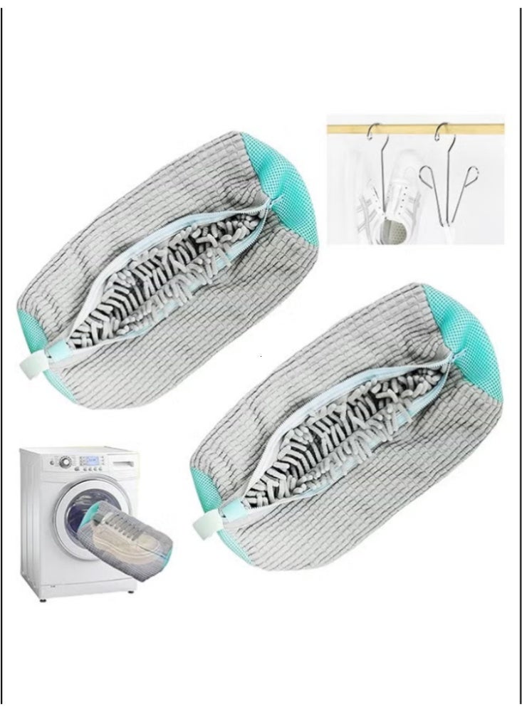Premium Shoe Washing and Drying Bags (2 Pack) - Heavy Duty Mesh Laundry Bags for Sneakers and Trainers - Universal Fit, Shape Protection, Reusable. - Image 3