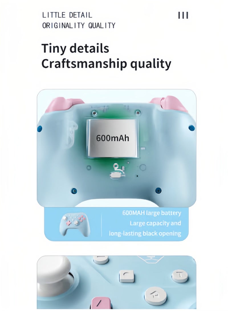 AOLION Game Controller Hall Effect Joysticks Analog Triggers Wireless Pro/HD/Rotory Vibration Compatible with Switch/PC/Android/iOS/Steam Deck - Image 2