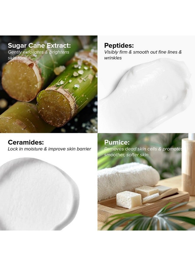 درمتلجي مقشر وقناع للوجه بتقنية التقشير الدقيق من DRMTLGY. مقشر غير كاشط للوجه يُحسّن ندبات حب الشباب والرؤوس السوداء وحجم المسام وملمس البشرة. عبوة من قطعتين، 2 أونصة. - Image 3