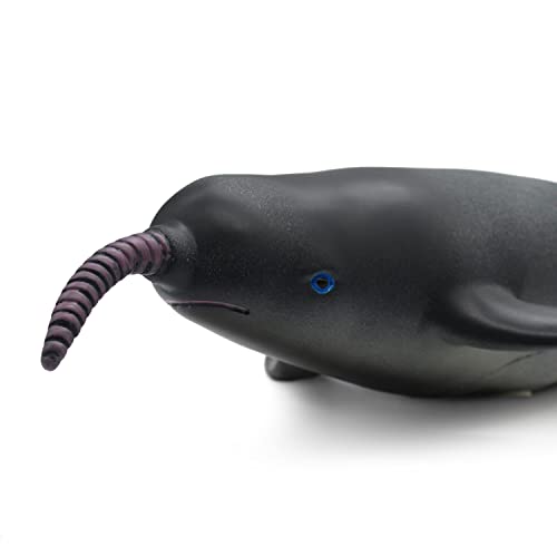 SmilerSmile Simulated Ocean Big Animal, One pc 15Inch Soft Filled Rubber Sea Educational Toys (Narwhale) - Image 4