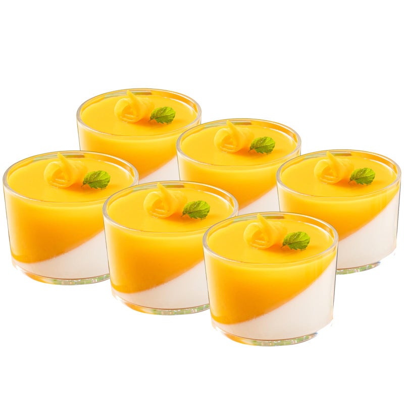 Baalaka Ramekins Oven Safe Creme Brulee ramekins set of 6 Small Glass Bowls 4oz Dipping Sauce Cups Clear Salad Dressing Container and Dessert Bowls for Custard